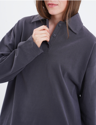 Картинка Лонгслів темно-сірий