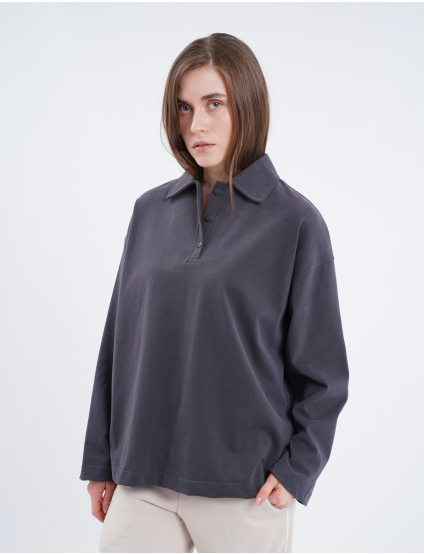 Картинка Лонгслів темно-сірий