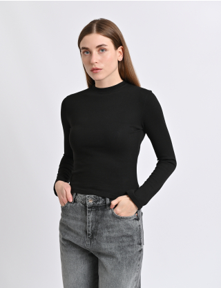 Картинка Лонгслів чорний