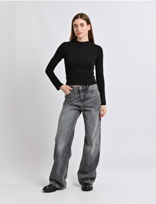 Картинка Лонгслів чорний