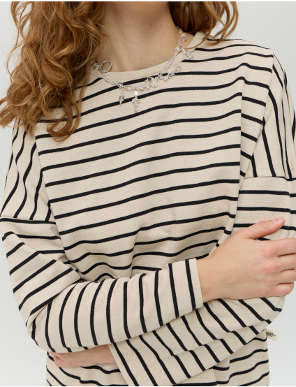 Картинка Світшот бежево-чорний 