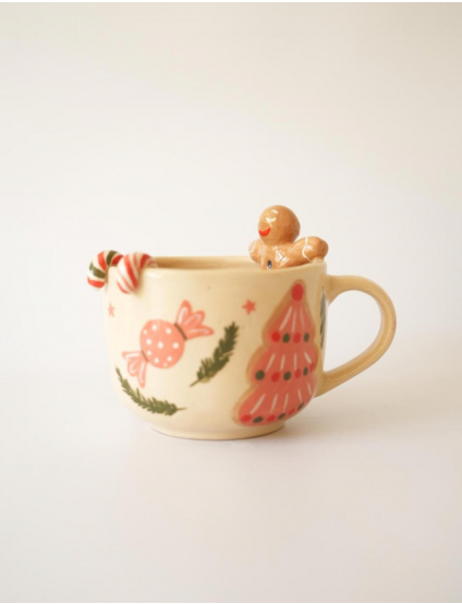 Картинка Керамічна чашка ручної роботи «Цукровий пряник»