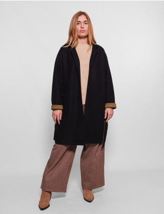 Картинка Напівпальто-кардиган з італійської сумішевої вовни