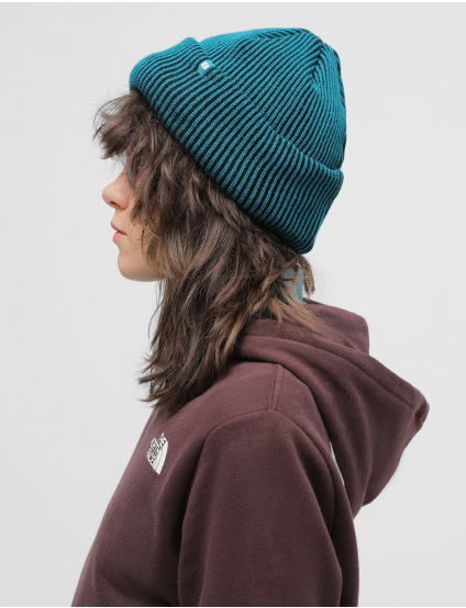 Картинка Двоколірна чорно-зелена шапка 