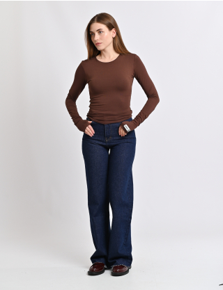 Картинка Лонгслів коричневий