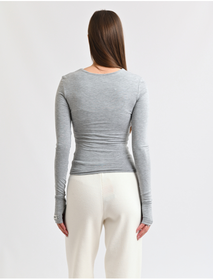 Картинка Лонгслів світло-сірий