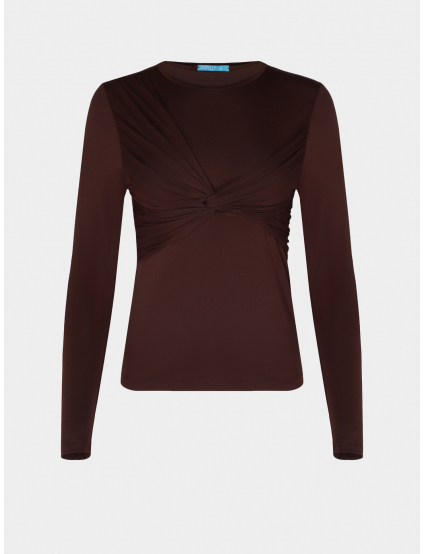 Картинка Лонгслів коричневий