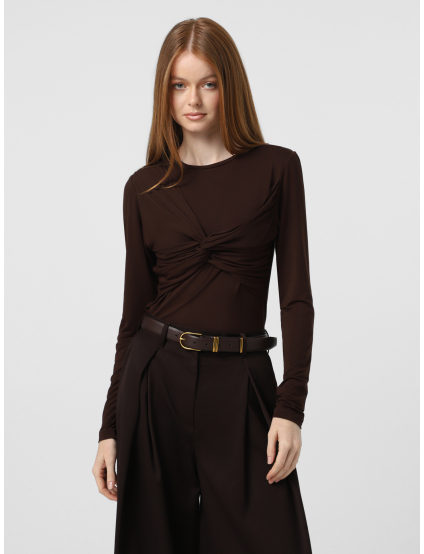 Картинка Лонгслів коричневий