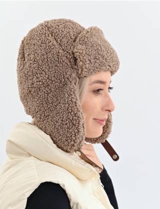 Картинка Шапка темно-коричнева