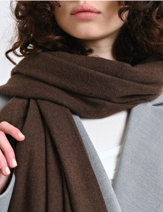 Картинка Шарф темно-коричневий