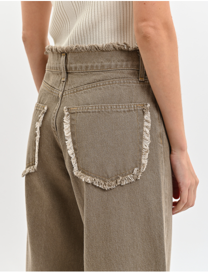 Картинка Джинси бежеві