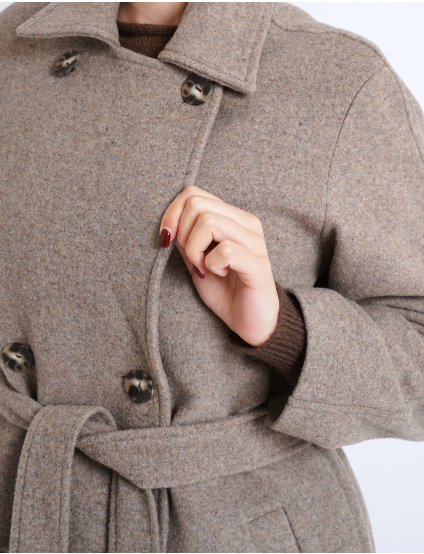 Картинка Пальто бежево-сіре