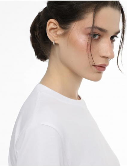 Картинка Жіноча біла базова футболка