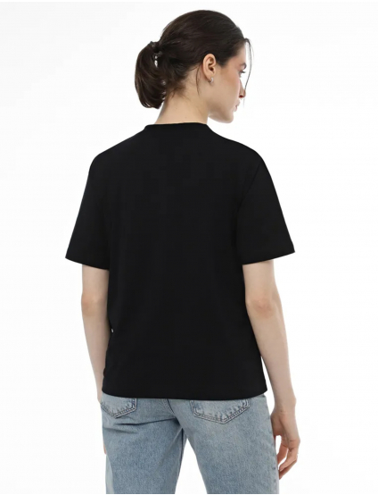 Картинка Жіноча чорна базова футболка