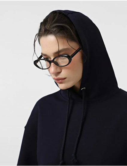 Картинка Жіноче темно-синє базове худі