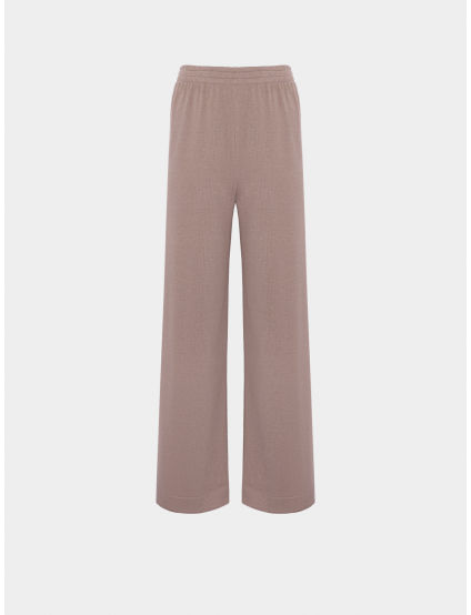 Картинка Штани з м'якого трикотажу бежевого кольору
