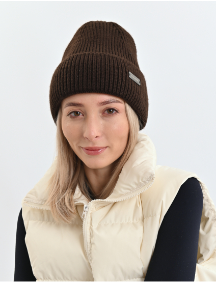 Картинка Шапка темно-коричнева