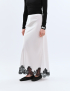 Картинка Максі-спідниця з мереживним оздобленням біла