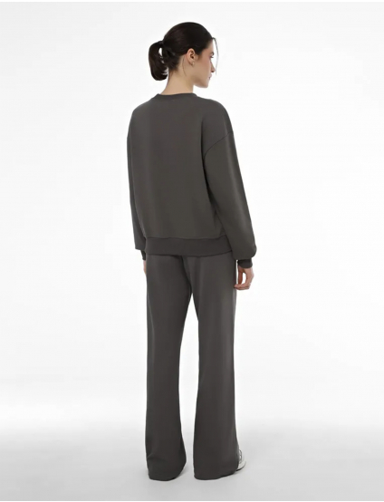 Картинка Жіночі темно-сірі трикотажні штани