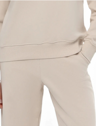 Картинка Жіночі бежеві трикотажні штани