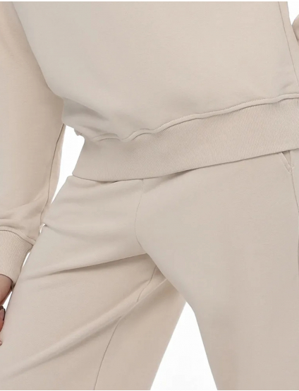 Картинка Жіночі бежеві трикотажні штани