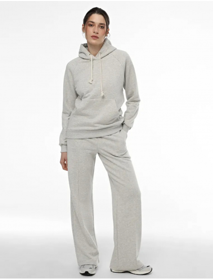 Картинка Жіночі світло-сірі трикотажні штани прямого крою