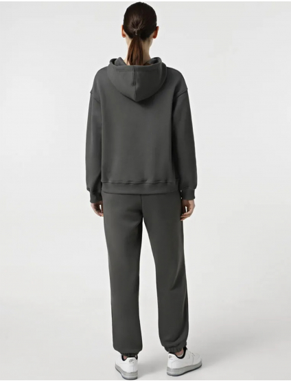 Картинка Жіночі темно-сірі спортивні штани з манжетами