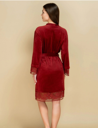 Картинка Халат бордовий 