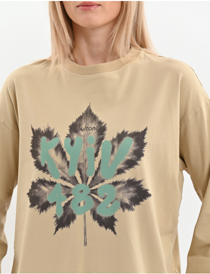 Картинка Лонгслів бежевий