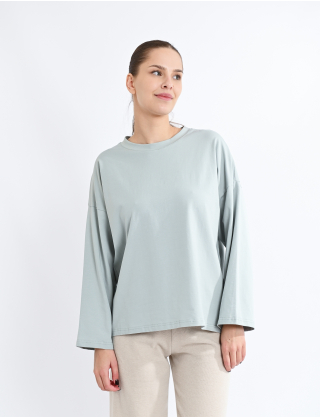 Лонгслів світло-зелений Картинка Лонгслів світло-зелений