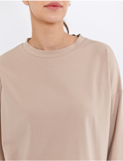 Картинка Лонгслів бежевий