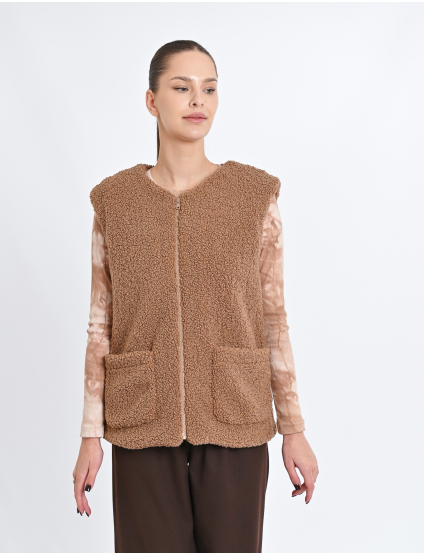 Картинка Жилет бежевий