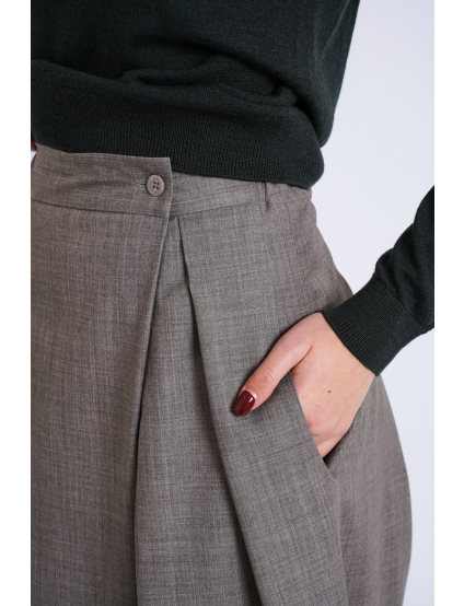 Картинка Кюлоти з костюмної тканини зі складками