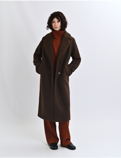 Картинка Пальто коричневе 