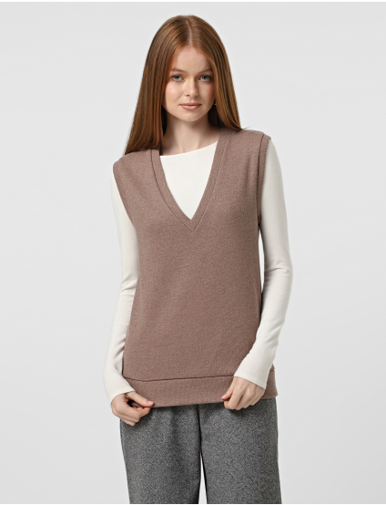 Картинка Жилет бежевий 