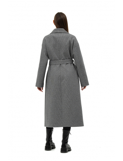 Картинка Пальто чорно-сіре 