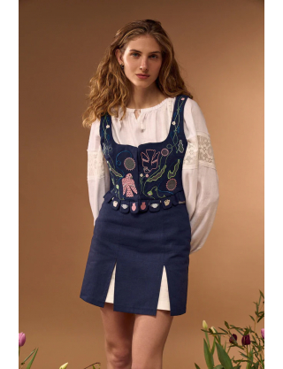 Картинка Корсет синій