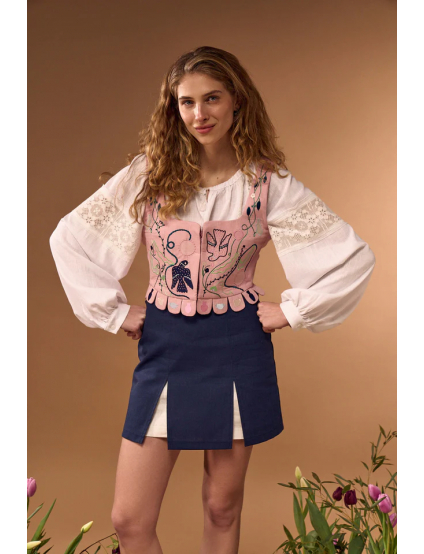 Картинка Корсет рожевий