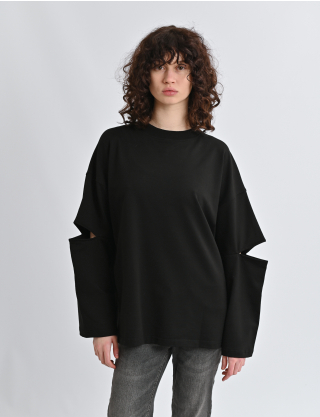 Картинка Лонгслів чорний