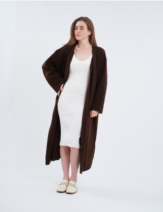 Картинка Кардиган темно-коричневий