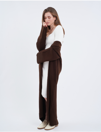 Картинка Кардиган темно-коричневий