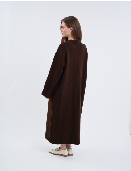 Картинка Кардиган темно-коричневий