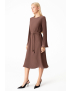 Картинка Сукня міді світло-коричнева 