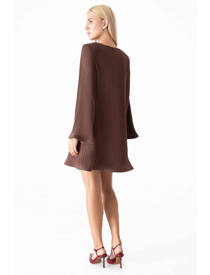 Картинка Сукня міні світло-коричнева 