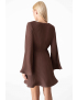 Картинка Сукня міні світло-коричнева 