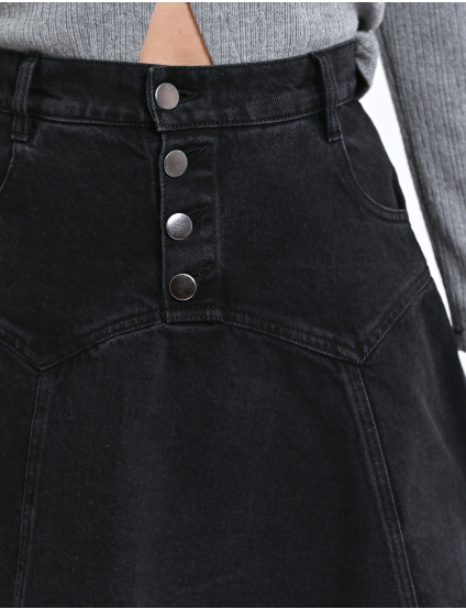 Картинка Спідниця джинсова чорна