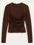 Картинка Лонгслів коричневий