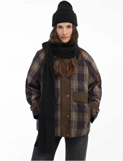 Картинка Жіноча темно-сіра в’язана шаль