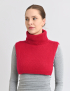 Картинка В'язаний комір-снуд із високою горловиною червоний