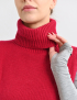 Картинка В'язаний комір-снуд із високою горловиною червоний